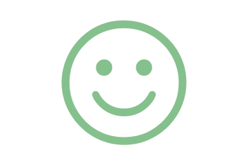 generate for me satisfaction icon in pistache color